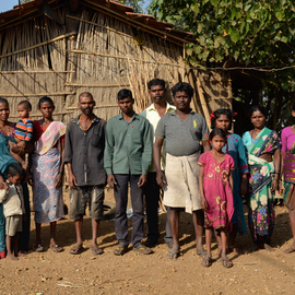 Community members standing 